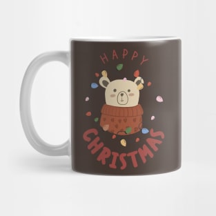 Cozy Bear Christmas Light Mug